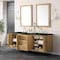James Martin Vanities Laurent 72" Double Vanity, Light Natural Oak, w/ 3 CM Phantome Eclos Top 545-V72-LNO-3PHT - alternate 3
