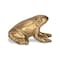 Homeroots 3" Antiqued Gold Cast Iron Frog Figurine 612454 - alternate 2