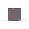 Strong Hold 6 drawer cabinet - (6x 4ft) - Red accents - Keyed Alike S3036-PPAAS-0601DS - alternate 3