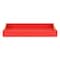 Homeroots 16" Red Wood and Vinyl Faux Shagreen Handmade Serving Tray With Handles 571242 - alternate 6