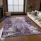 Homeroots 5' X 8' Eggplant Purple And Lavender Abstract Washable Indoor Outdoor Area Rug 582915 - alternate 5
