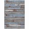 Homeroots 10' X 14' Chocolate Blue And Beige Striped Washable Indoor Outdoor Area Rug 616651 - alternate 4