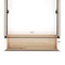Martha Stewart Nyla King Upholstered Platform Bed with Curved Nailhead Headboard and Footboard Storage Drawer XH-8529-K-WH-MS - alternate 2