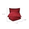 Homeroots Burgundy King 100% Cotton 300 Thread Count Washable Duvet Cover Set 528534 - alternate 2