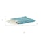 Homeroots 50" X 60" Teal And Blue Poly PET Woven Abstract Throw Blanket with Tassels 519089 - alternate 3