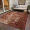 Homeroots 3' X 5' Orange Ikat Washable Indoor Outdoor Area Rug 576995 - alternate 3