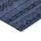 Homeroots 3' X 5' Navy Blue And Black Southwestern Washable Indoor Outdoor Area Rug 587548 - alternate 2
