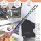 A2Z Scilab Culinary Tweezers, Blunt Serrated Jaws, 12 Inch Multicolor Straight, Stainless Steel Tongs A2Z-ZR1038 - alternate 2