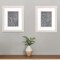 Homeroots Set Of Two Gray Poppies Sketch White Framed Print Wall Art, 2PK 521528 - alternate 3