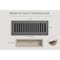 Sierra Grates 4 in. H X 10 in. W Powder Coat Steel, Granite Grey Floor Register CTP410-GRY - alternate 3