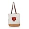 Picnic Time Family Of Brands Chicago Bears - Pico Willow and Canvas Lunch Basket, (Natural Canvas) 200-00-187-064-2 - alternate 1
