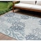 Homeroots 6' X 9' Navy Blue Sky Blue And Ivory Nautical Indoor Outdoor Area Rug 550199 - alternate 4