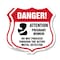 Signmission Pregnant Women Shield Sign Danger! Atten, 6 inch X 6 inch, Plastic Sign, 2PK SHI-P-2PACK-6-433 - alternate 1