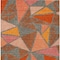 Homeroots 8' X 10' Rust Gray And Pink Geometric Washable Indoor Outdoor Area Rug 600393 - alternate 2