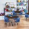 Regency Round Kee Mobile Adjustable Classroom Table W/ 4 Andy Chairs, 36 in W, 36 in L, Neo Walnut TB36RNDNWAPCGY45NV - alternate 3