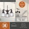 Vaxcel Roland 3 Light Oil Rubbed Bronze Industrial Mini Chandelier Clear Prism Glass Shades H0275 - alternate 3