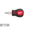 Milwaukee Tool Stubby Screwdriver 6in1 48-22-2762 - alternate 4