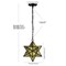 Jonathan Y Stella 12" Moravian Star Metal/Clear Glass LED Pendant, Oil Rubbed Bronze/Yellow Mercury Glass JYL9072D - alternate 4