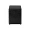 Homeroots 21" Black Wood Two Drawer Nightstand 489774 - alternate 2