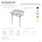 Kingston Brass 36-Inch Carrara Marble Console Sink with Stainless Steel Legs, 8-Inch, 3-Hole KMS36228M80 - alternate 2