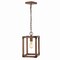 Jonathan Y Magnolia 8.13" Adjustable Iron Rustic Farmhouse LED Pendant, Brown JYL7474A - alternate 1