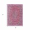 Homeroots 5' X 8' Pink And Lavender Medallion Washable Indoor Outdoor Area Rug 616287 - alternate 4