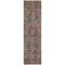 Homeroots 8' Runner Red Orange and Blue Oriental Washable Non Skid Indoor Outdoor Runner Rug 563836 - alternate 3