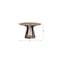 Homeroots 47" Walnut Wood Pedestal Base Round Top Dining Table 631303 - alternate 2