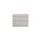 Homeroots Modern Gray Woodgrain Finish 2 Drawer Nightstand 370735 - alternate 1