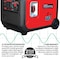 Tomahawk Power Portable and Inverter Generator, Gasoline, 5,000 W Rated, 5,500 W Surge, 120V AC, 30/20 A TG5500i - alternate 4