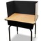 Flipside 12 x 48 Study Carrel Black Corrugated Pack of 12 60050-12 - alternate 4