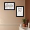 Homeroots Set Of Two Text Me If You Run Out of Toilet Paper While Seated Black Framed Print Wall Art, 2PK 408218 - alternate 3
