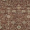 Homeroots 9' X 12' Brown Tan And Red Floral Washable Indoor Outdoor Area Rug 603435 - alternate 2