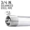 Ace Trading - Nipple 3/4 in. MIP each X 3/4 in. D MIP Galvanized Steel 8 in. L Nipple 303U34X8 - alternate 3