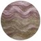 Homeroots 8' Taupe And Beige Round Abstract Washable Indoor Outdoor Area Rug 618186 - alternate 2