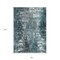 Homeroots 5' X 8' Teal Blue Gray And Charcoal Abstract Washable Indoor Outdoor Area Rug 582927 - alternate 2