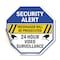 Signmission Security Alert Trespasser Will Be P, 18 Inch X 18 Inch, Vinyl Decal OC-D-18-186 - alternate 1