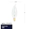 Bulbrite 25W Dimmable Clear CA10 Incandescent Light Bulbs, Candelabra E12 Base, 2700K, 50PK 861139 - alternate 2