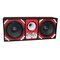 Deejay Led Loaded Box w/Two Despacito Heavy Duty 12-in Woofers One Horn and w/Two Bullet Tweeters RED TBH12RED - alternate 3