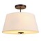 Jonathan Y Isabella 15" 3-Light Modern Contemporary Metal Tapered Drum LED Semi Flush Mount, Oil Rubbed Bronze JYL9922B - alternate 1
