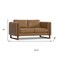 Homeroots 62" Brown Leather Sofa 641138 - alternate 3