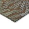 Homeroots 8' X 10' Copper Gold And Brown Abstract Washable Indoor Outdoor Area Rug 596815 - alternate 2
