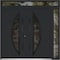 Vdomdoors Metal Double Doors Deux 6501 Black Enamel Opaque Black Glass 1 Sidelight and Top Transom Entry Mode DEUX6501DEXD-BLK-W72+14xH80+12-RH-O - alternate 1