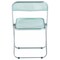 Leisuremod Lawrence Acrylic Folding Chair with Metal Frame, Jade Green LF19G - alternate 4