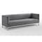 Homeroots 85" Gray Velvet Manufactured Wood Sofa 543972 - alternate 5