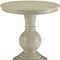 Homeroots 26" White Solid And Manufactured Wood Round End Table 286305 - alternate 2