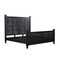 Homeroots Three Piece Black Solid Wood Bedroom Set 636278 - alternate 2