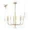 Jonathan Y Amoros 27.25" 8-Light Modern Mid-Century Iron LED Chandelier, Gold Painting JYL7900B - alternate 4