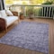 Homeroots 5' X 8' Purple Oriental Washable Indoor Outdoor Area Rug 607573 - alternate 5