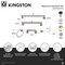 Kingston Brass 5-Piece 18" and 24" Towel Bars Bathroom Accessory Set, Brushed Nickel BAHK602124788 - alternate 2
